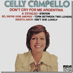 Celly Campello - Don't cry for me Argentina - Capa